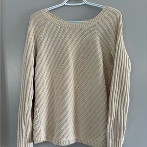 Old Navy Women's Beige Crew Neck Sweater